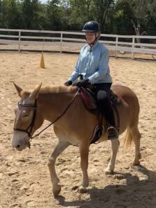 Linda Garrett in arena