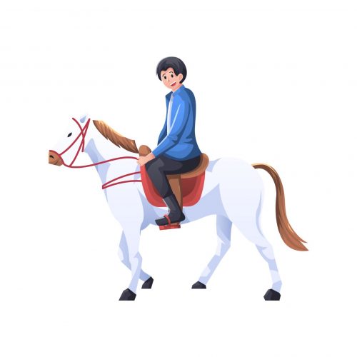 Person riding a horse